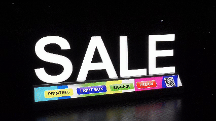 Multi color desk top display letter